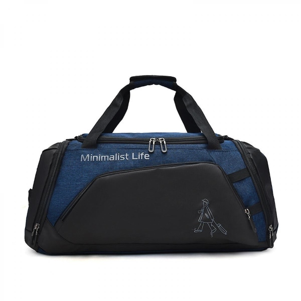 Sports Fitness Bag Independent Shoe Bag Matkalaukku Laukku Suurikapasiteettinen matkalaukku Sininen