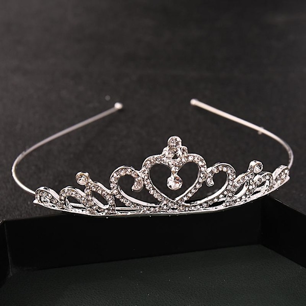 Prinsess Tiaror För flickor Födelsedag Krona Kvinnor Performance Hårstyling Strass Inläggningar hår