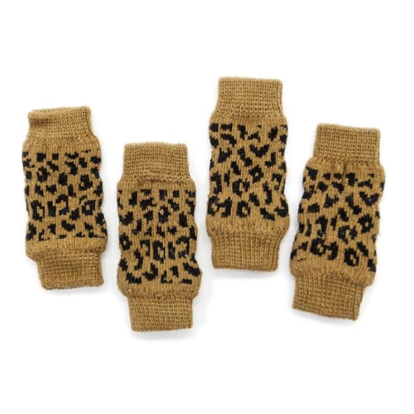 Husdjursstrumpor Skydd Ledknäskydd för hundar (Leopard L)