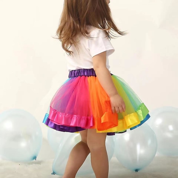 Tutu nederdel piger kage Tutu Pettiskirt Dans mini nederdel Fødselsdag Prinsesse Boldkjole Børn Børn Tøj 4 Lag Tyl Nederdele style 1