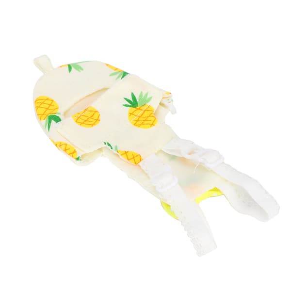 Vaskbar Kæledyrsfugleble Genanvendelig Flyvedragt til Mini Papegøje M Ananas