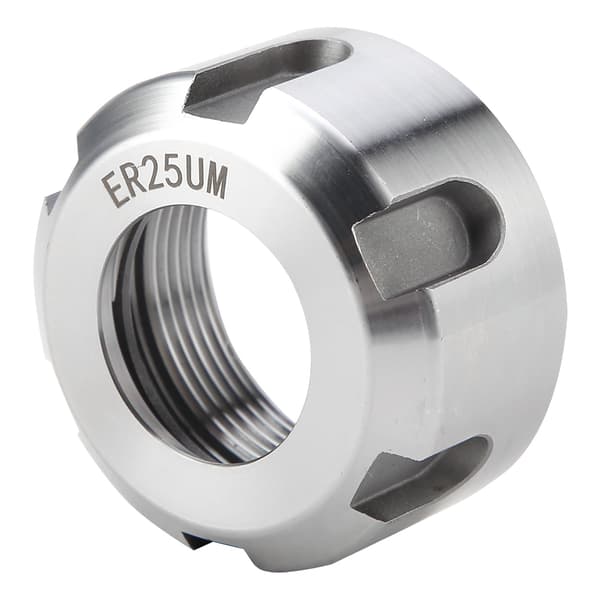 ER25U Dynamisk Balanseringsmutter Metall Spännmutter Chuckhållare Svarv Vit M32x1.5