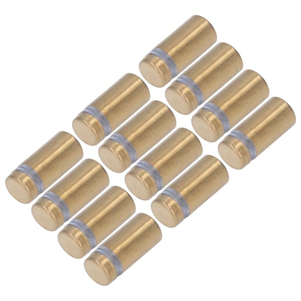 12 Rostfria Stål Väggmonterade Akrylskylt Hårdvaruskruvar 12x25mm