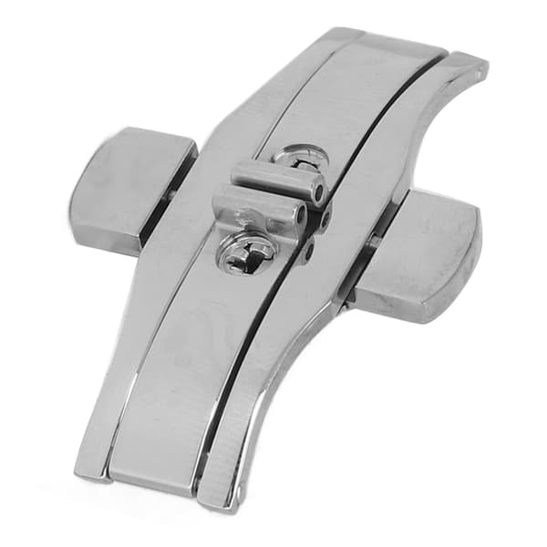 Vikbart Universal 304 Rostfritt Stål Klockarmband Snabbspänne Tryckknappslås