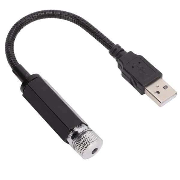 USB Stjerne Natlys 5V 0.15W 0.2A Multi Mode Romantisk Ambient Lampe til Soveværelse Fest Rød