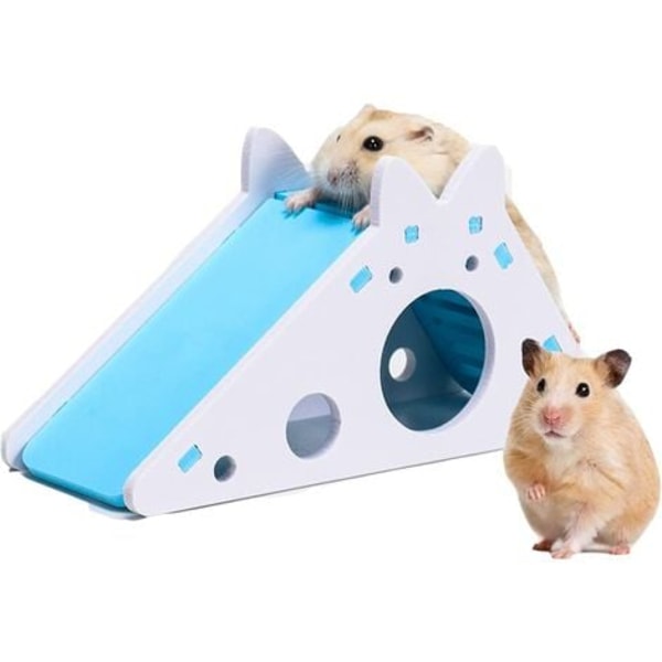 Hamsterburhus för Hamster Den Habitat Nest, Hamsterhus med stege och rutschkana, klätterleksak, aktivitetsleksak för smådjur för att bli av med Boredo