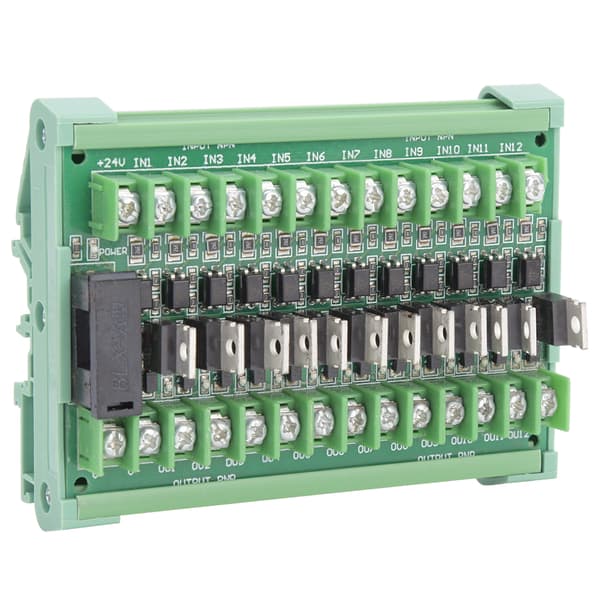 12-kanals PLC Signalforstærkerkort NPN Input PNP Output DC 12 36V Isolationsrelæmodul