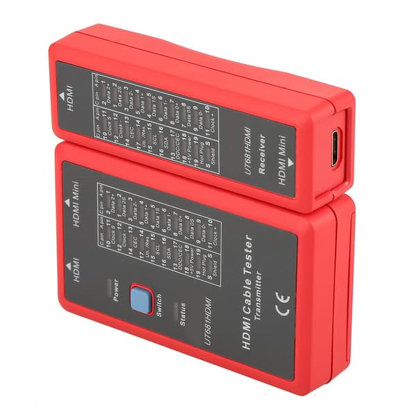 UT681 HDMI Mini HDMI Datakabel Tester - 20 LED-statusindikator