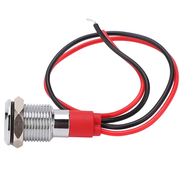 Vanntett LED-indikatorlampe for industrielle kontrollkomponenter 10mm 3 6VDC