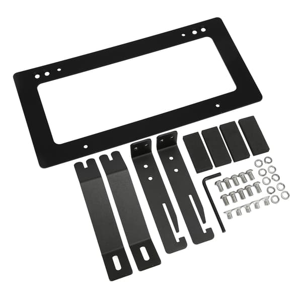 Nummerpladeholder i aluminiumslegering, erstatning for Tesla Model 3 2017-2022, sort