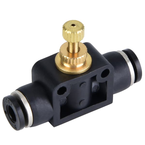 8 mm T-form Pneumatisk Slange Luftstrømsregulator Fittingsventil