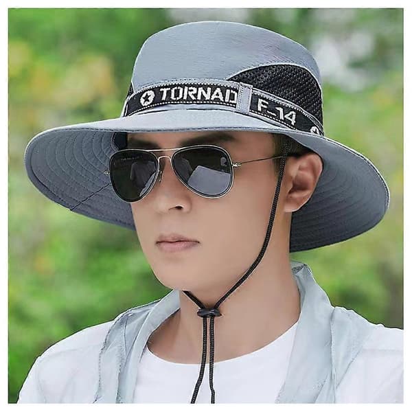 Dome-Visor Hatt Lett og Komfortabel Solskjerm for Utendørsbruk Light Gray