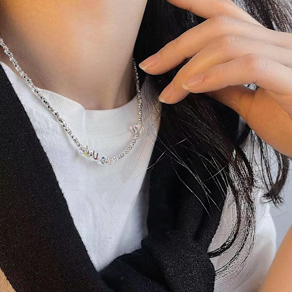 Halsband silver modesmycken Ac5123