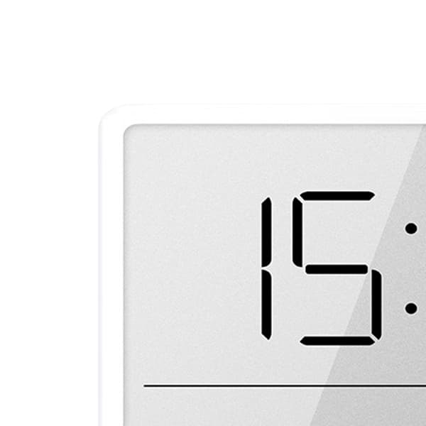 Digital väckarklocka med LCD-skärm Temperatur Luftfuktighetsdisplay för Hem Sovrum Kontor Vit 8218