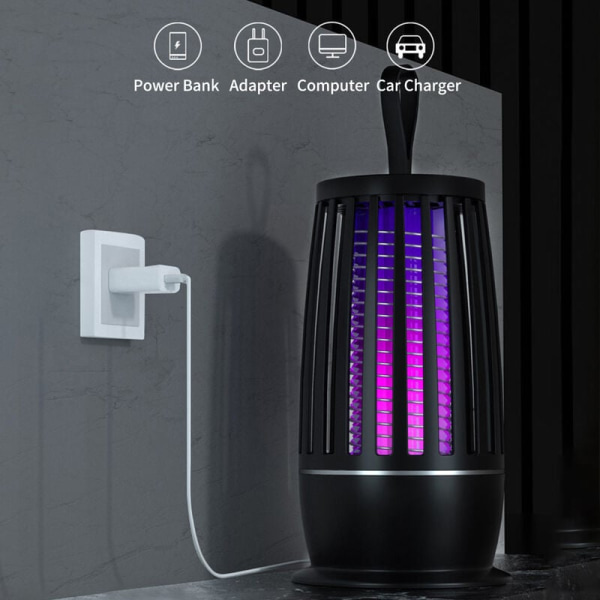 Mosquito Killer Lamp,UV Elektrisk Flugdödare,3000V Effektiv Insektsdödare Range 40m²,11W Gnat Trap Moth Catcher，Använder USA