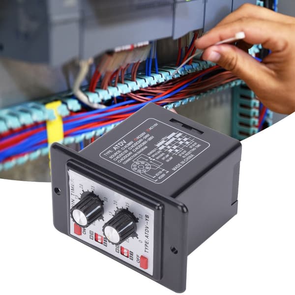 Vred Kontroll Twin Timer Relæ ATDV YB AC110V 220V 50 60Hz