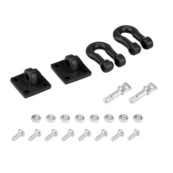 Alu-trækrog til RC Climbing Car Crawler Truck (sort)