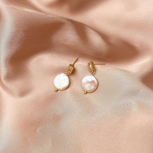 Örhänge Pearl Irregular Girls&#39; Modesmycken Ac3615 A100
