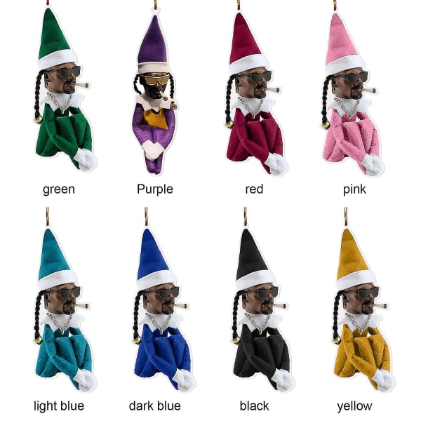 2st juldockaprydnader Elf Toy Bordsdekoration