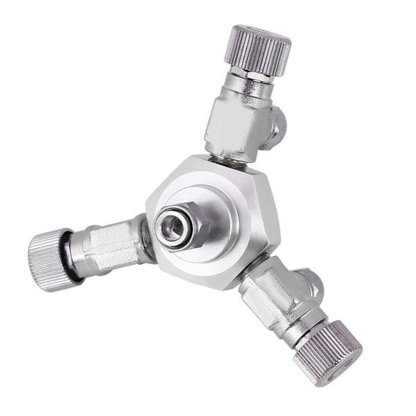 Akvarium CO2 Splitter Ventil Multi Way Akvarium Regulator 3-vägs