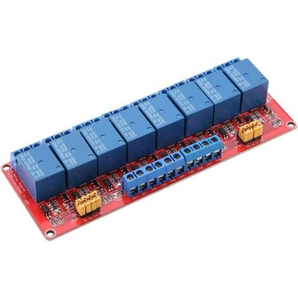 Relemoduuli - 8-kanavainen optoerotinrelemoduulikortti 12 V korkea ja matala liipaisin