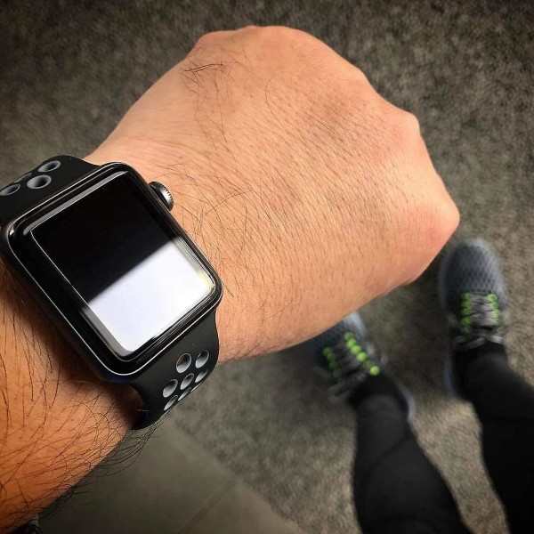 Apple Watch silikone tofarvet rem, stor størrelse 42/44 mm