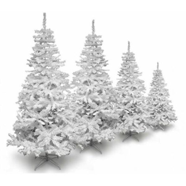 Konstgjord julgran, PVC-plast Vit julgran, 2st 60cm LYCXAMES