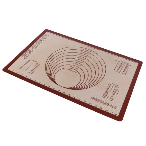 Silikon Glassfiber Bakeunderlag Deigmatte Bakeplate for Hjemmekjøkken Bakeri