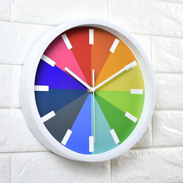 Mode Enkel Väggklocka Kreativ Tyst Klocka Vardagsrum Sovrum Modern Enkel Cirkulär Kvartsklocka 10 tum 25 cm