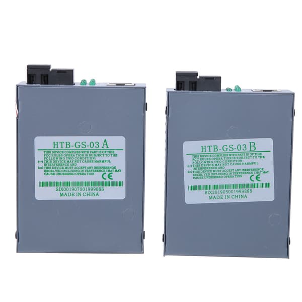 HTB-GS-03AB Gigabit Fiber Transceiver Single Mode Single Core Optisk Konverter US-stik 110 til 240V