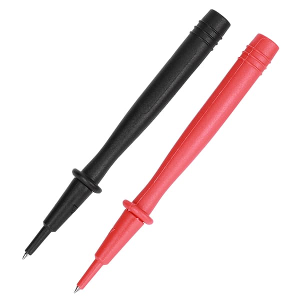 2st Multimeterprob Voltmeter Tillbehör Nickelpläterad Kopparspets 2mm Stift 4mm Banankontakt