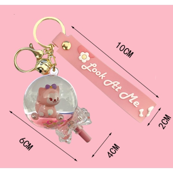 Akryl nøglering Sød dukkevedhæng Quicksand Creative Gift (Lollipop)