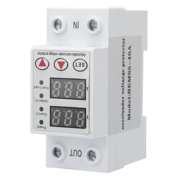 BERM BEMS5 40A 230V Intelligent Digital Överspännings- Överströmsskydd
