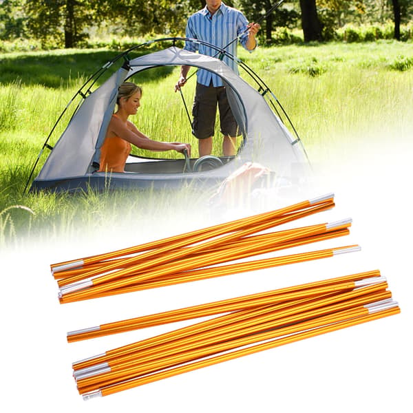 Slidstærk aluminiumslegering, ti stænger, støttestænger, udendørs camping, vandreture, tilbehør