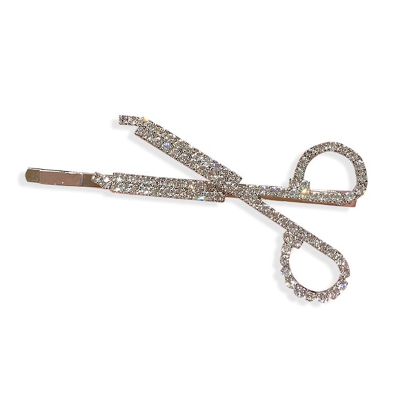 Hårnålar med pärlor i metall på sidan Hårklämma Vintage stil hårtillbehör Golden Scissors