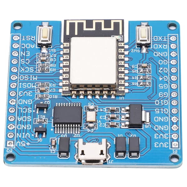 Python ESP8266 Utviklingskort 5V 3.3V Spenningsinngang Pin Header PCB