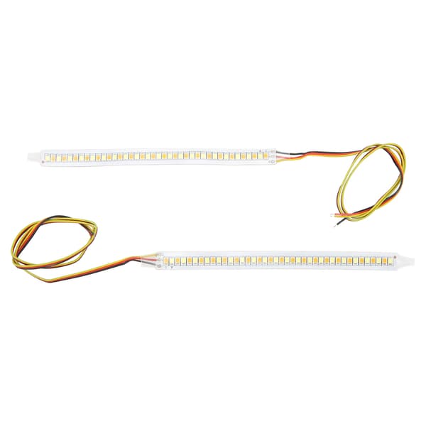 2 stk. 12V Sidespejl Blinklys Bakspejl Streamer LED Strip Advarselsindikator Reflektor Universal Pasform