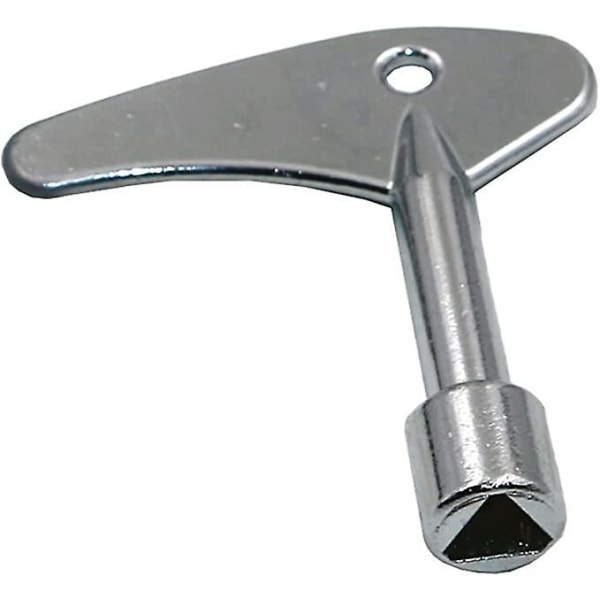Trekantet skruenøgle vandmålerventil hovednøgle 1 stk sølv
