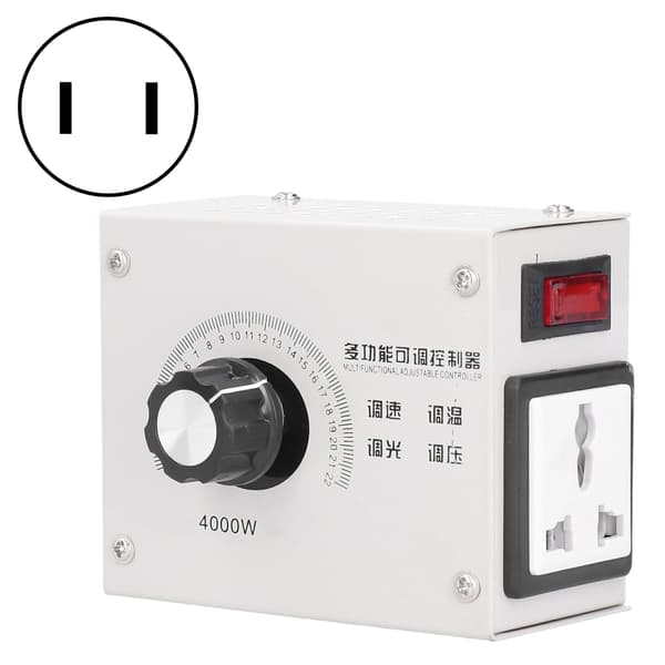 4000W SCR Spenningsregulator Dimmer Høy Effekt Elektronisk Tyristor Kontroll AC 110V 220V US Plug