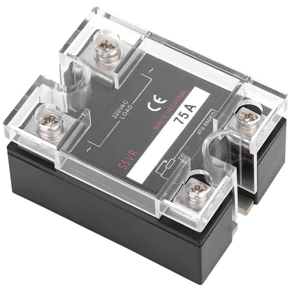 Solid State Enfase Spenningsregulator SSVR 470-560KΩ Last 220VAC Strømforsyning BERM-R 75A