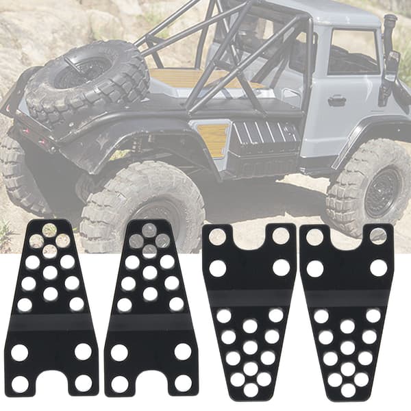 Axial SCX10 Aluminium Nedre Støddæmperbeslag Sort