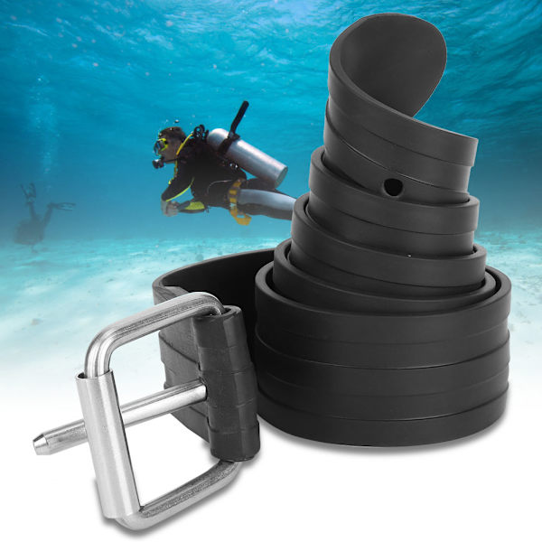 KEEP DIVING Justerbart Gummibelte Spenne Fridykking Tech Dive Webbing 1,8M