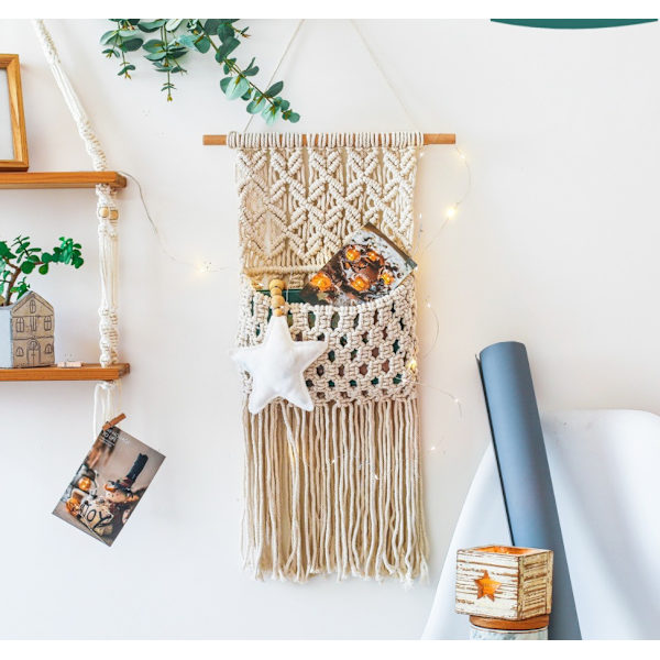 Nordisk vävd gobeläng kreativ nyhet förvaringsväska 30*95cm,