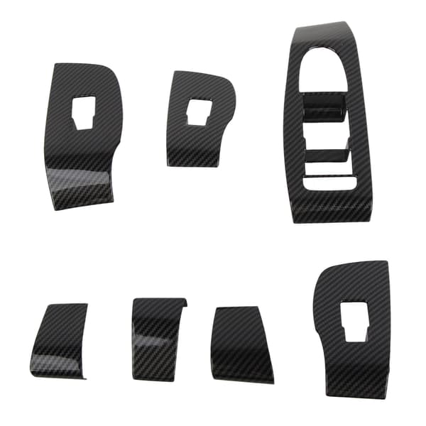 7. generations tør carbonfiber stil skifteknap panel cover til Mazda 3 Hatchback Sedan CX-30