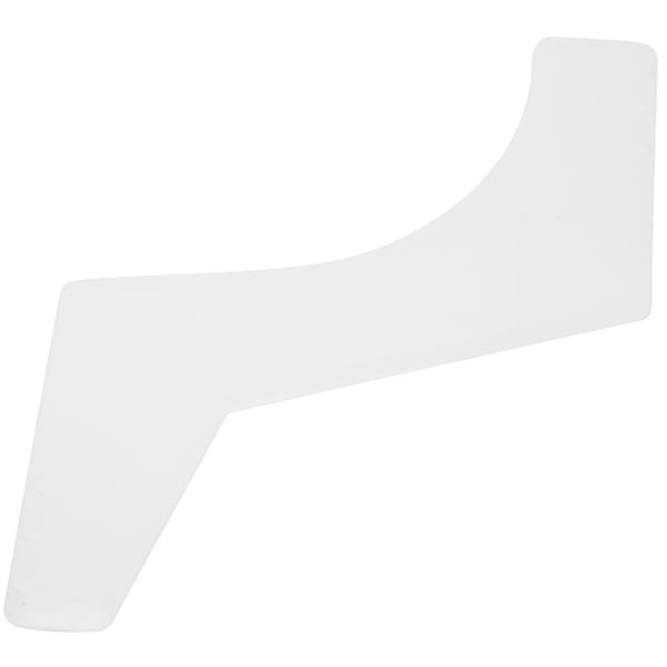 Skjeggformingsmal Hjemmesalong Styling Guide Tilbehør Hvit