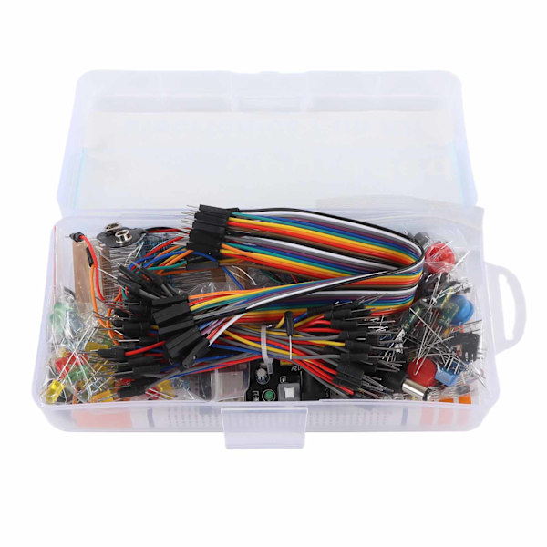 Elektronik Komponent Starter Kit 830 Bindepunkter Breadboard Modstand Kondensator Diode Modul til Arduino R3