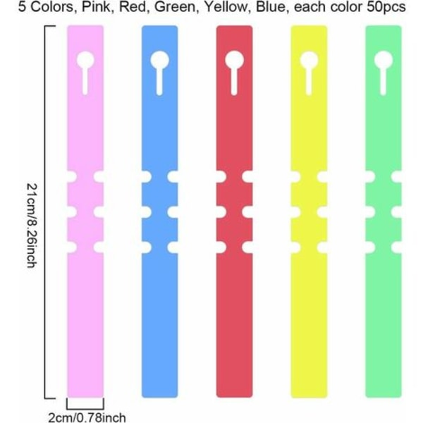 Trädetiketter i plast 500 st Trädgårdsväxtetiketter 2x20cm Plantskola Trädgårdsetiketter Inslagning Hängetiketter