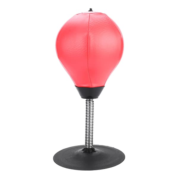 Stressaflastende Boksetræning Desktop Punching Speed ​​Ball (rød)