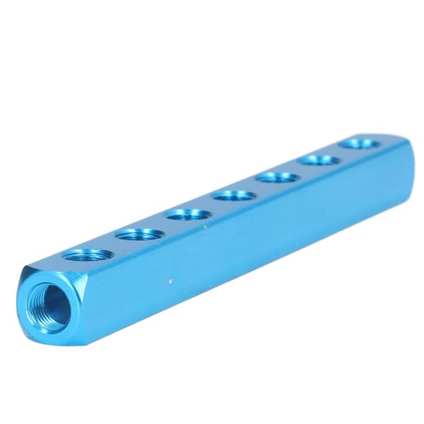 Aluminium Luftdistributionsblock Pneumatisk Grenrörskoppling för Automationsutrustning AL-7