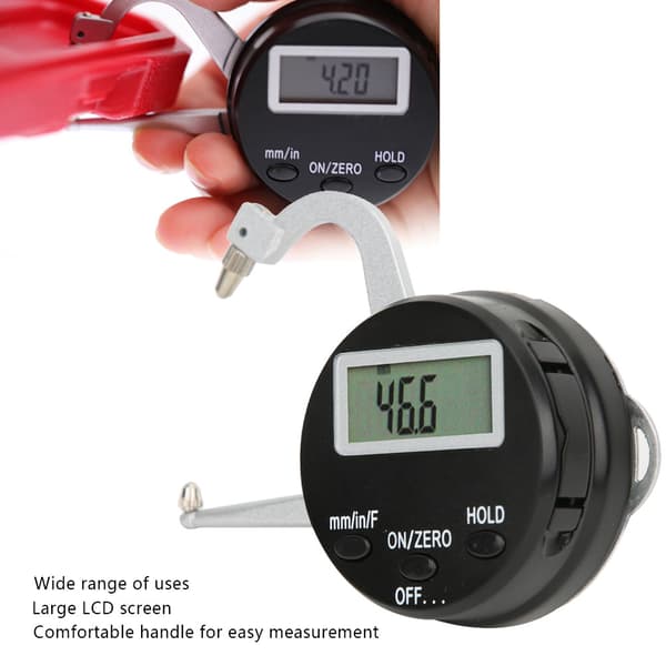 Digital utvendig mikrometer 0 til 25 mm elektronisk måler